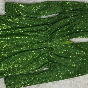 Green Sequin Jumpsuit